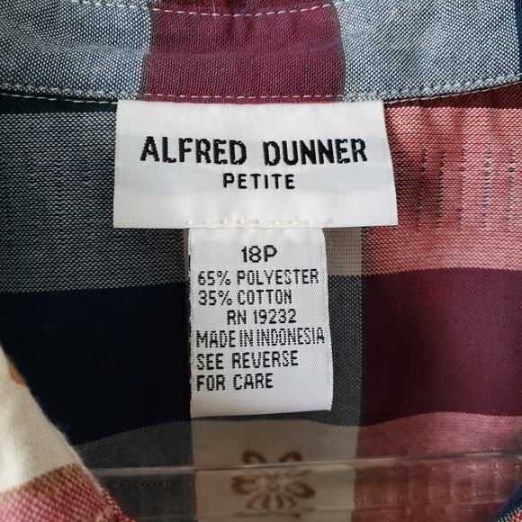 90s Women Plaid Button Shirt Shacket XLP Prairie Country Flower Boxy Natural NEW - Picture 3 of 8